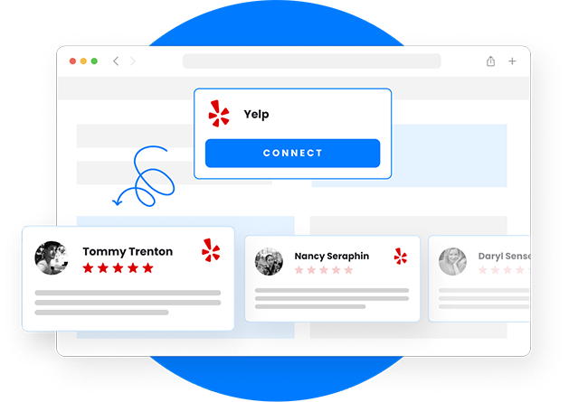Yelp reviews widget hero image