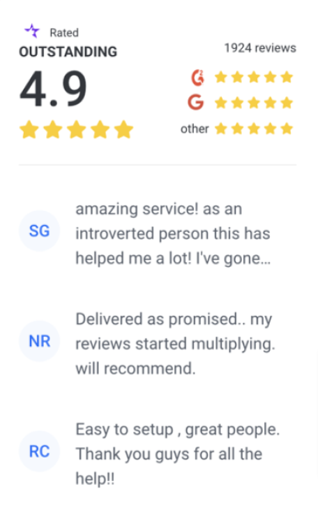 NiceJob's Trust Badge feature