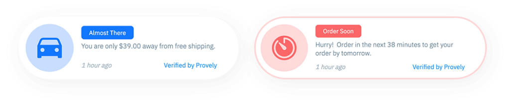 Countdown timer notification in Provely
