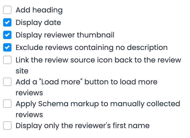 Additional settings in LocalImpact's widget editor