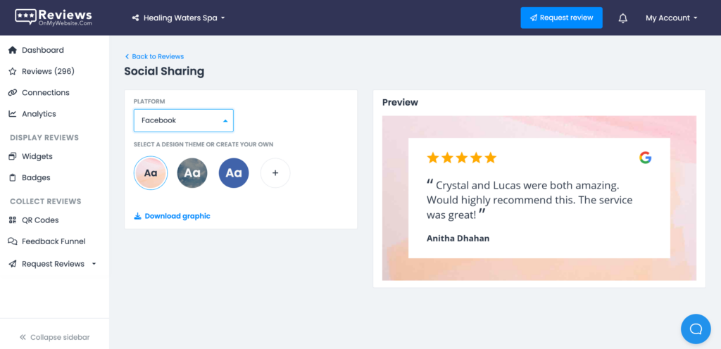 LocalImpact's social post generator
