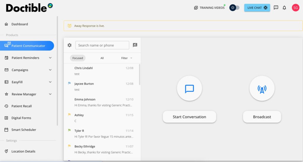 Doctible screenshot