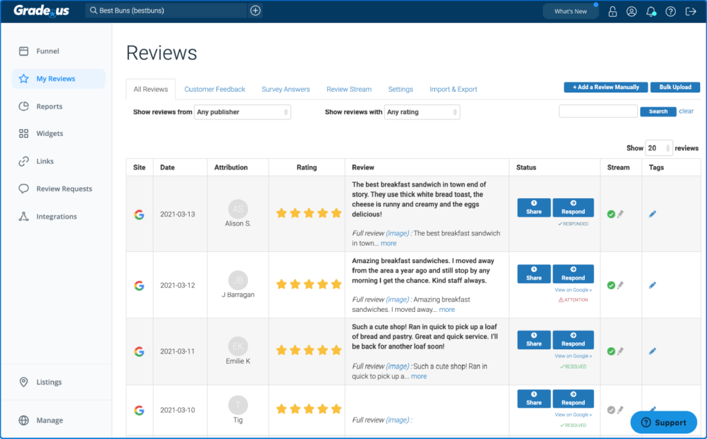 Grade.us screenshot