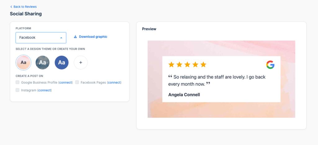 LocalImpact's social sharing feature